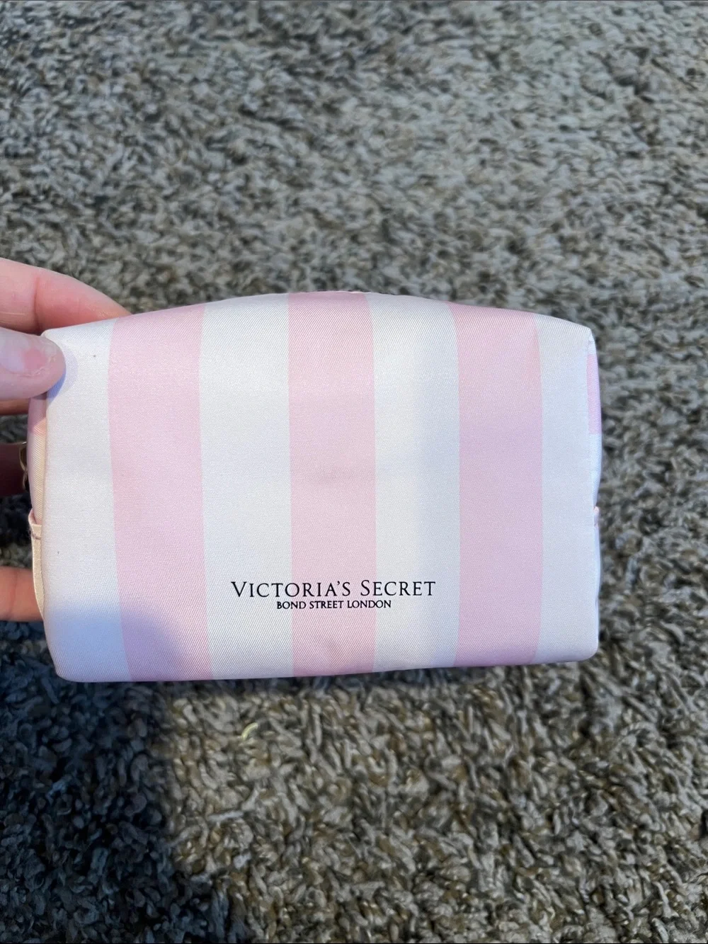 Polyester cosmetic pouch, Victoria's Secret Heritage Stripe